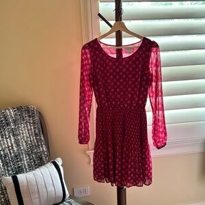 Elle Dark Red Dress